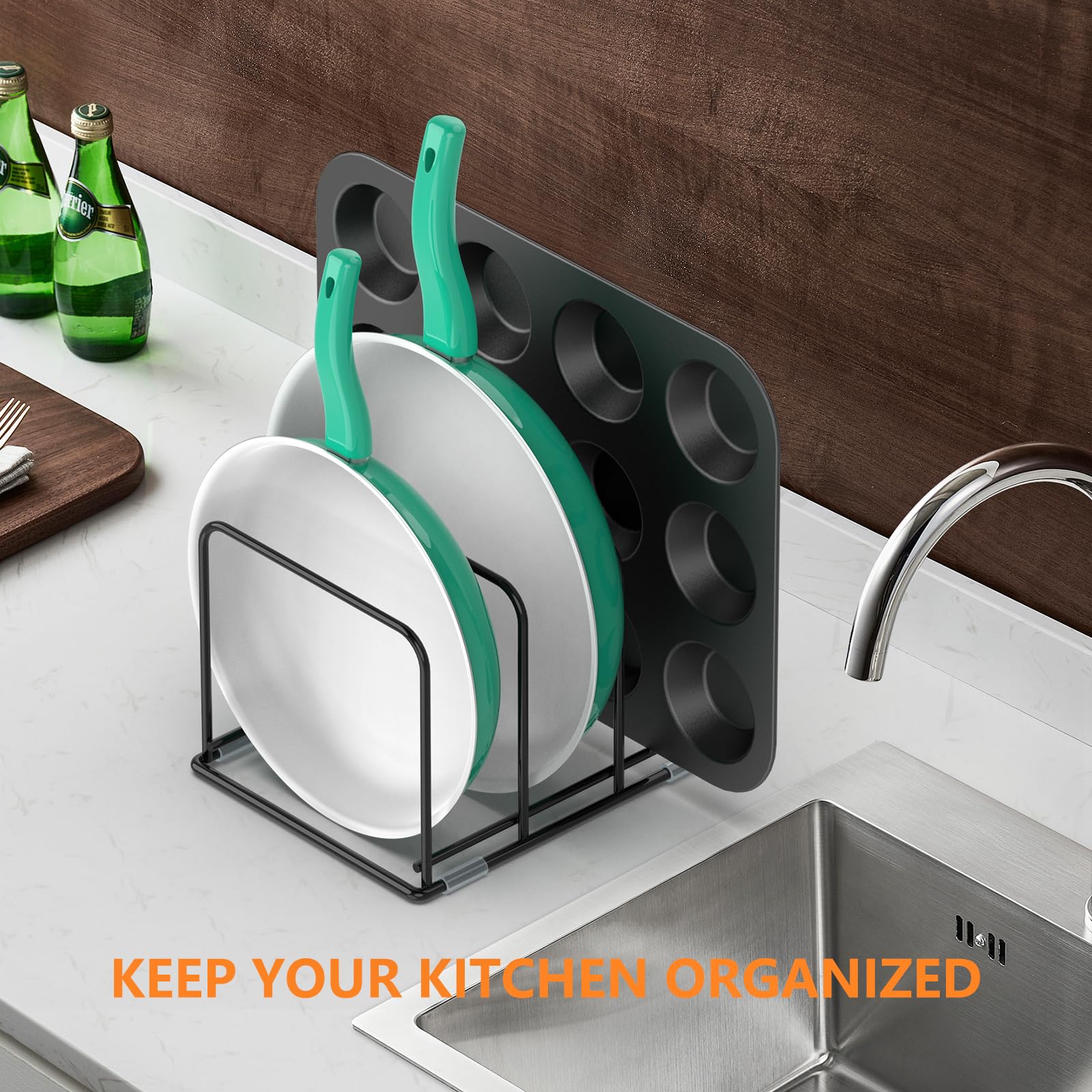 Pan Organizer Kitchen Cabinet  - Kitchen Cabinet Baking Organizer reseña y precio