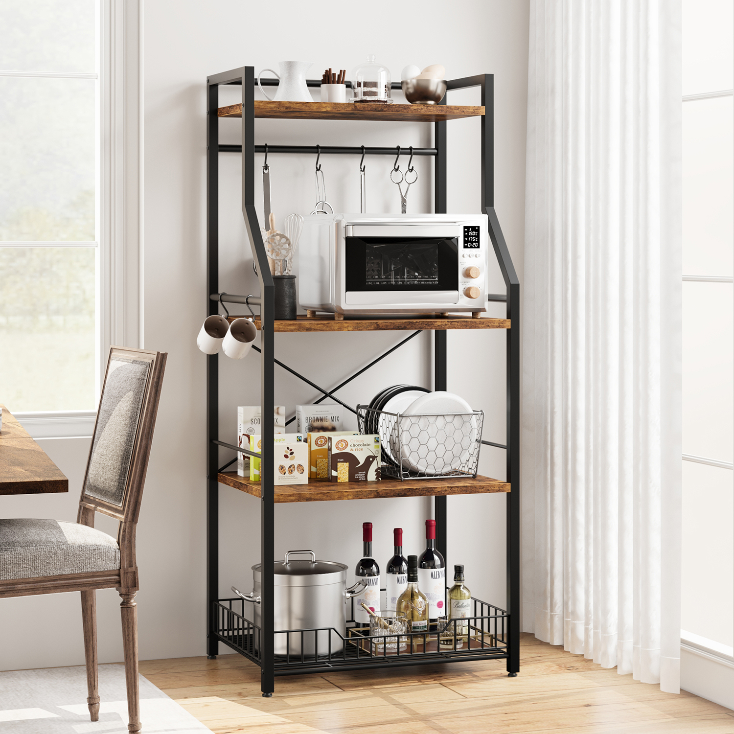 Kitchen Bakers Rack, Microwave - Kitchen Baker reseña y precio