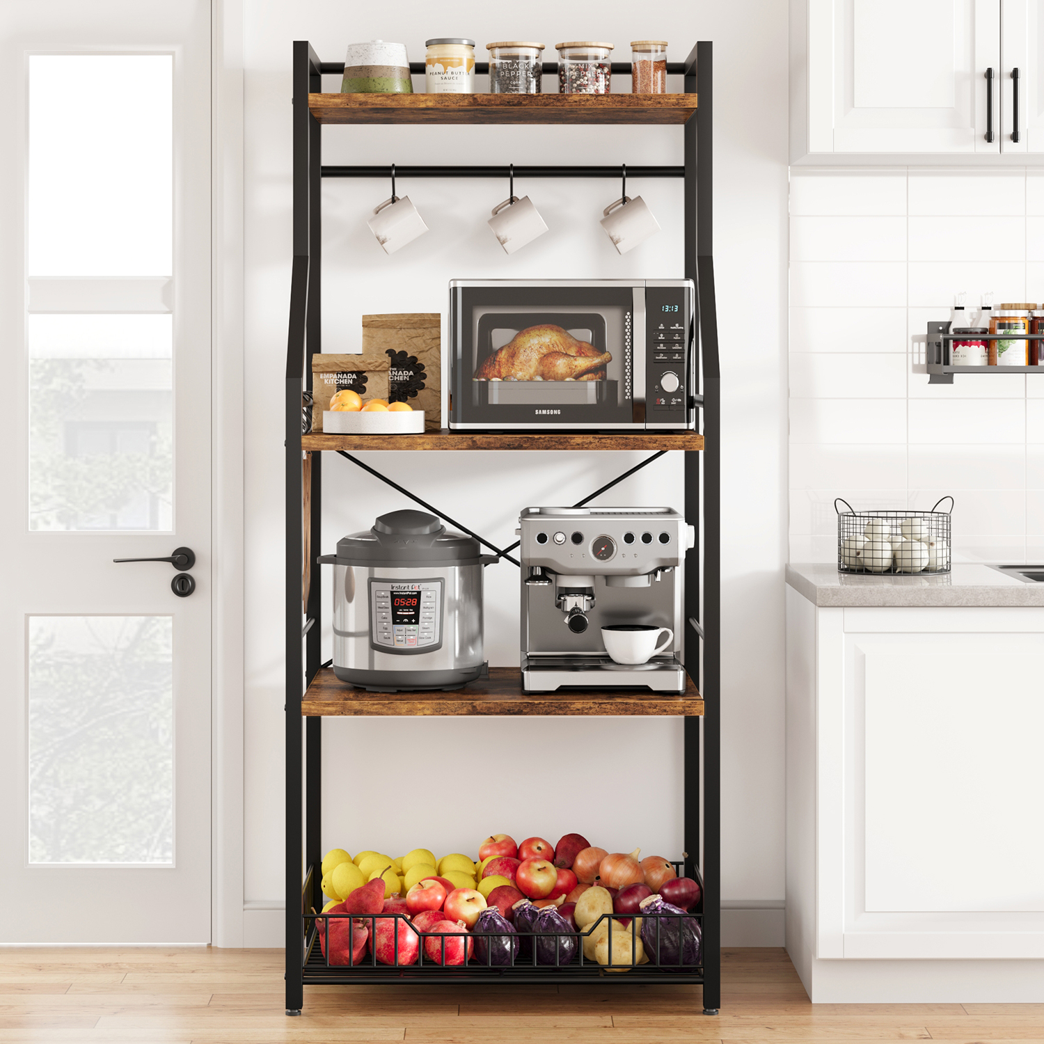 Kitchen Bakers Rack, Microwave - Kitchen Baker reseña y precio