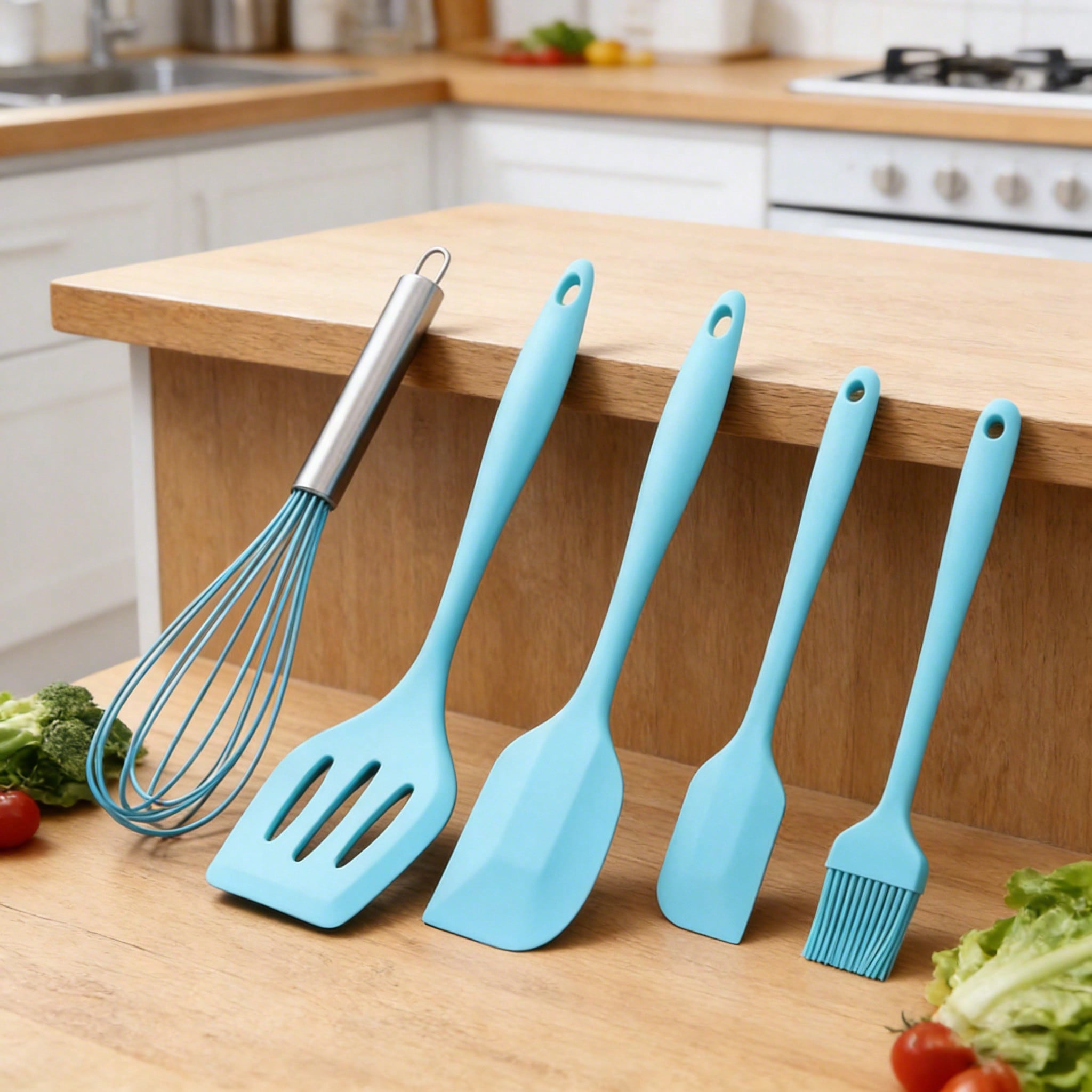 Silicone Cooking Utensils Set, - Kitchen Baker reseña y precio