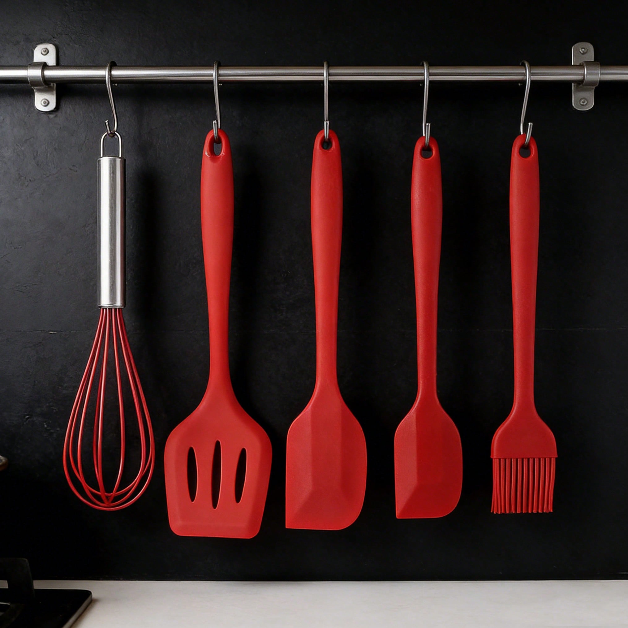 Silicone Cooking Utensils Set, - Kitchen Baker reseña y precio