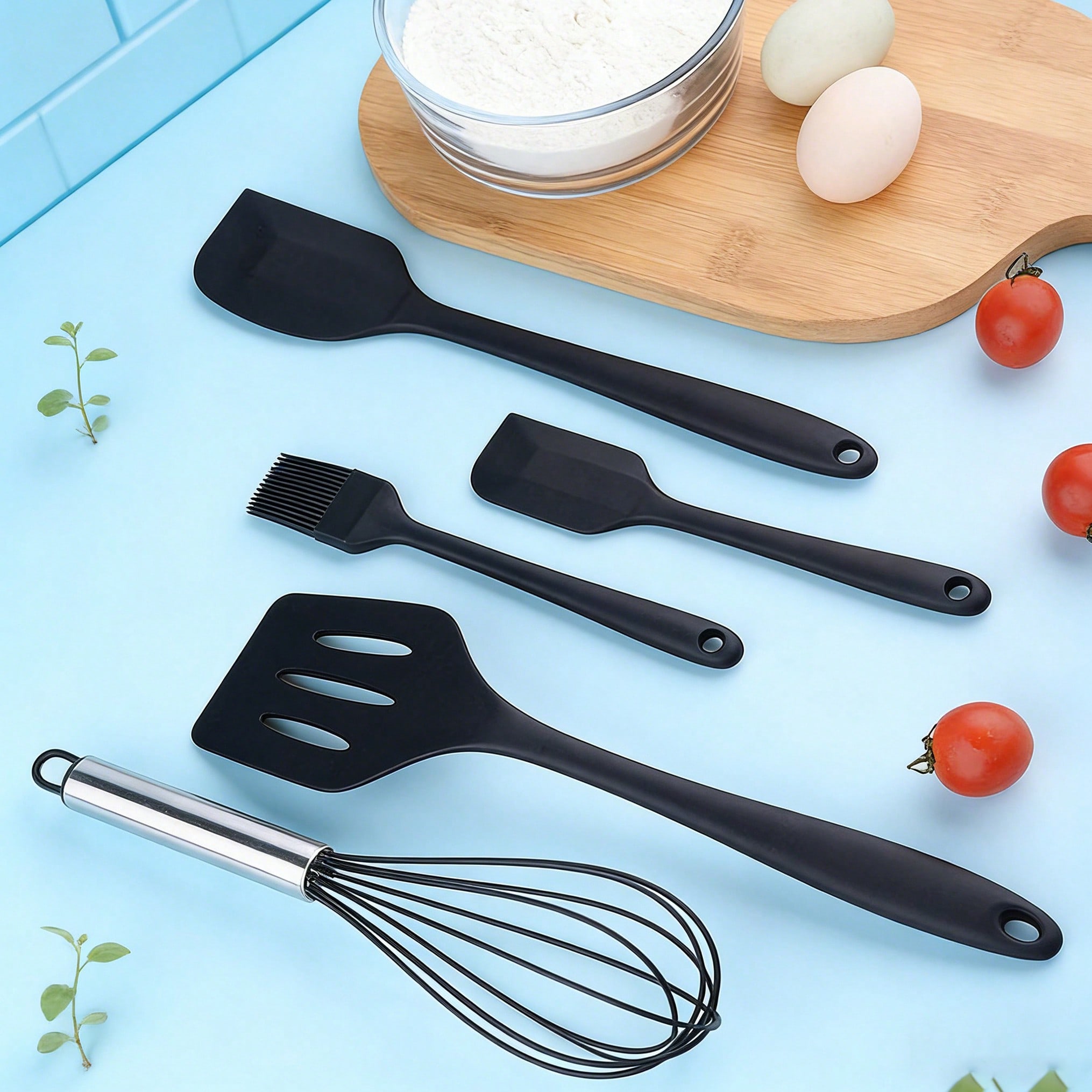 Silicone Cooking Utensils Set, - Kitchen Baker reseña y precio