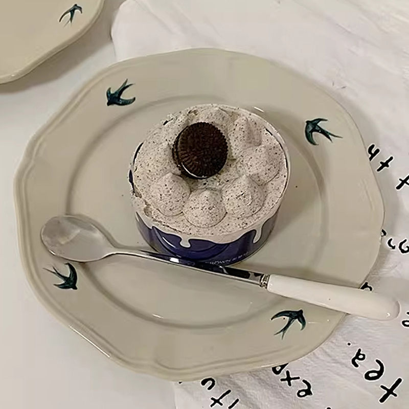 1Pc Yangu Ceramic Dinner Plate - Cake Board Round reseña y precio