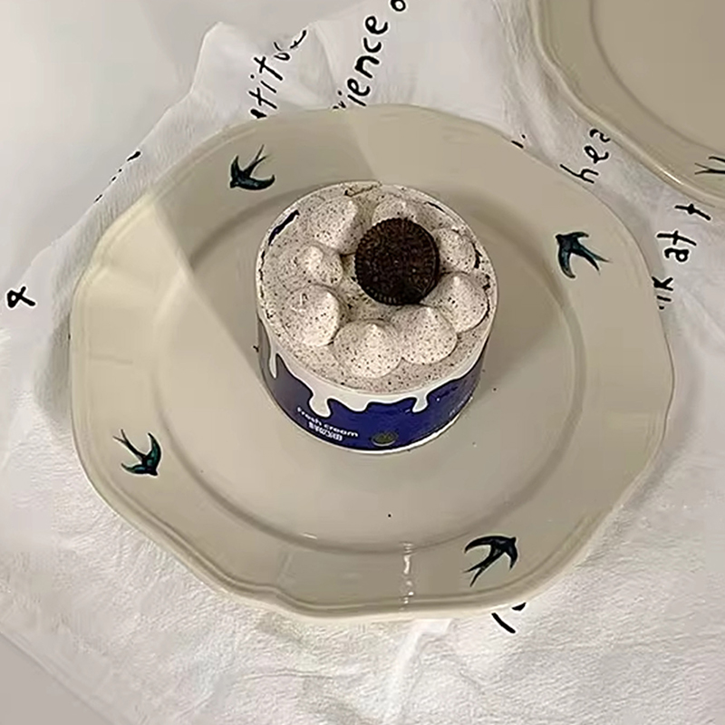 1Pc Yangu Ceramic Dinner Plate - Cake Board Round reseña y precio