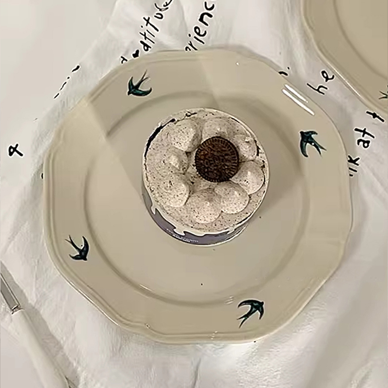 1Pc Yangu Ceramic Dinner Plate - Cake Board Round reseña y precio