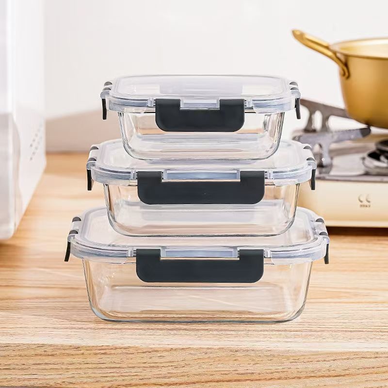 Glass Food Storage Container W - Kitchen Baking Tins reseña y precio
