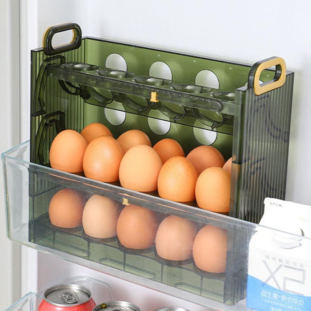 Egg Box Storage Box Side Door  - Kitchen Baking Tins reseña y precio