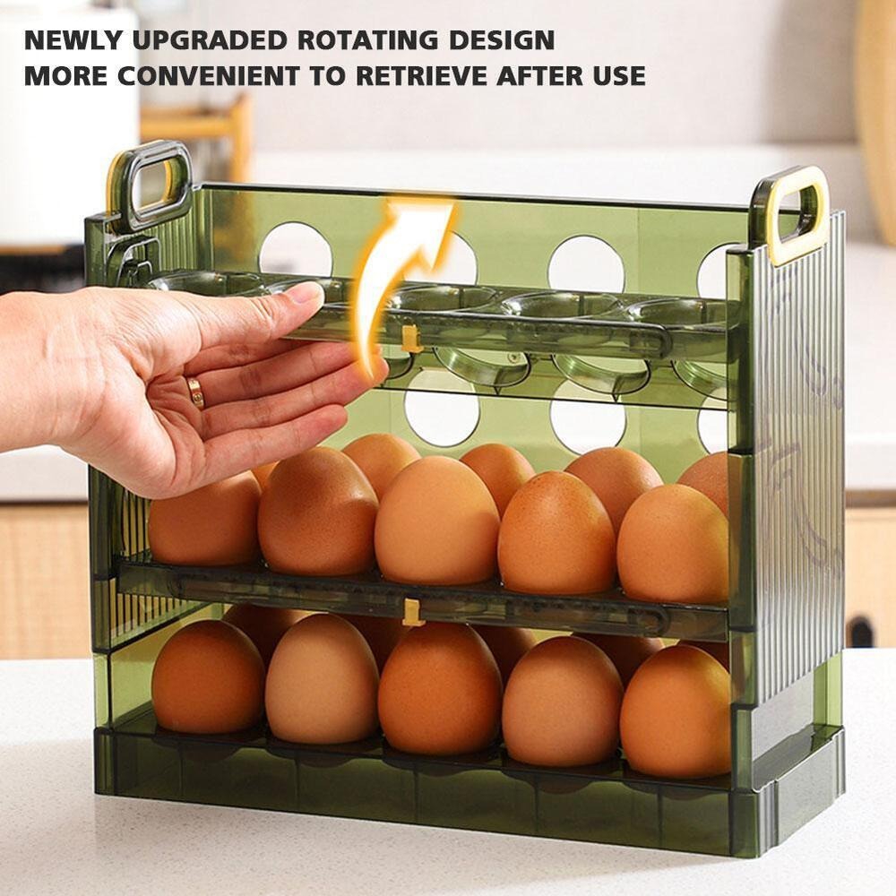 Egg Box Storage Box Side Door  - Kitchen Baking Tins reseña y precio