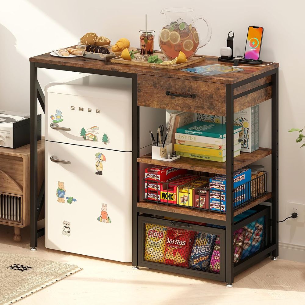 Kitchen Bakers Rack with Power - Kitchen Baker reseña y precio