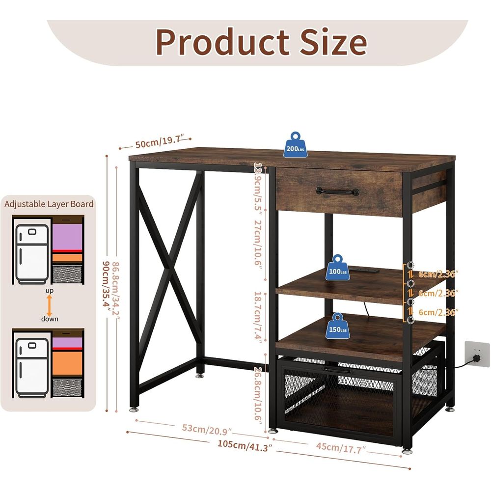 Kitchen Bakers Rack with Power - Kitchen Baker reseña y precio