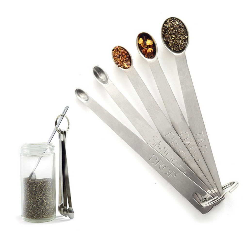 5Pcs Stainless Steel Measuring - Baking (Kitchen Ingredient) reseña y precio