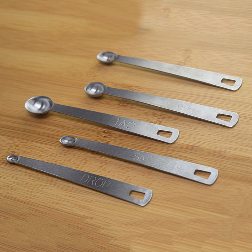 5Pcs Stainless Steel Measuring - Baking (Kitchen Ingredient) reseña y precio