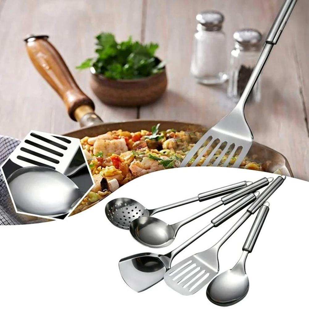 5PCS/SET Stainless Steel Pract - Offset Spatula Set reseña y precio