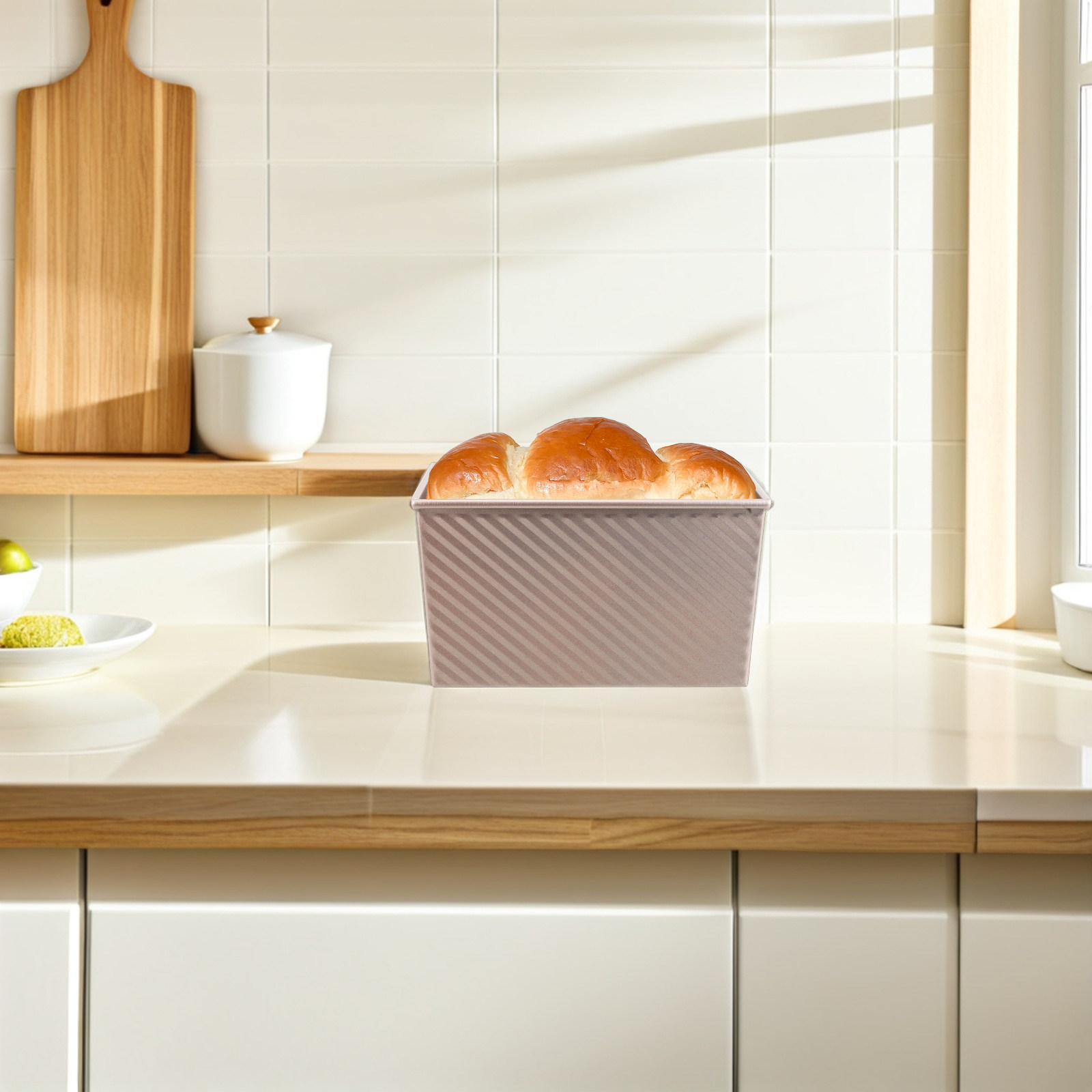 Non-Stick Rectangular Toast Pa - Kitchen Baking Pan reseña y precio