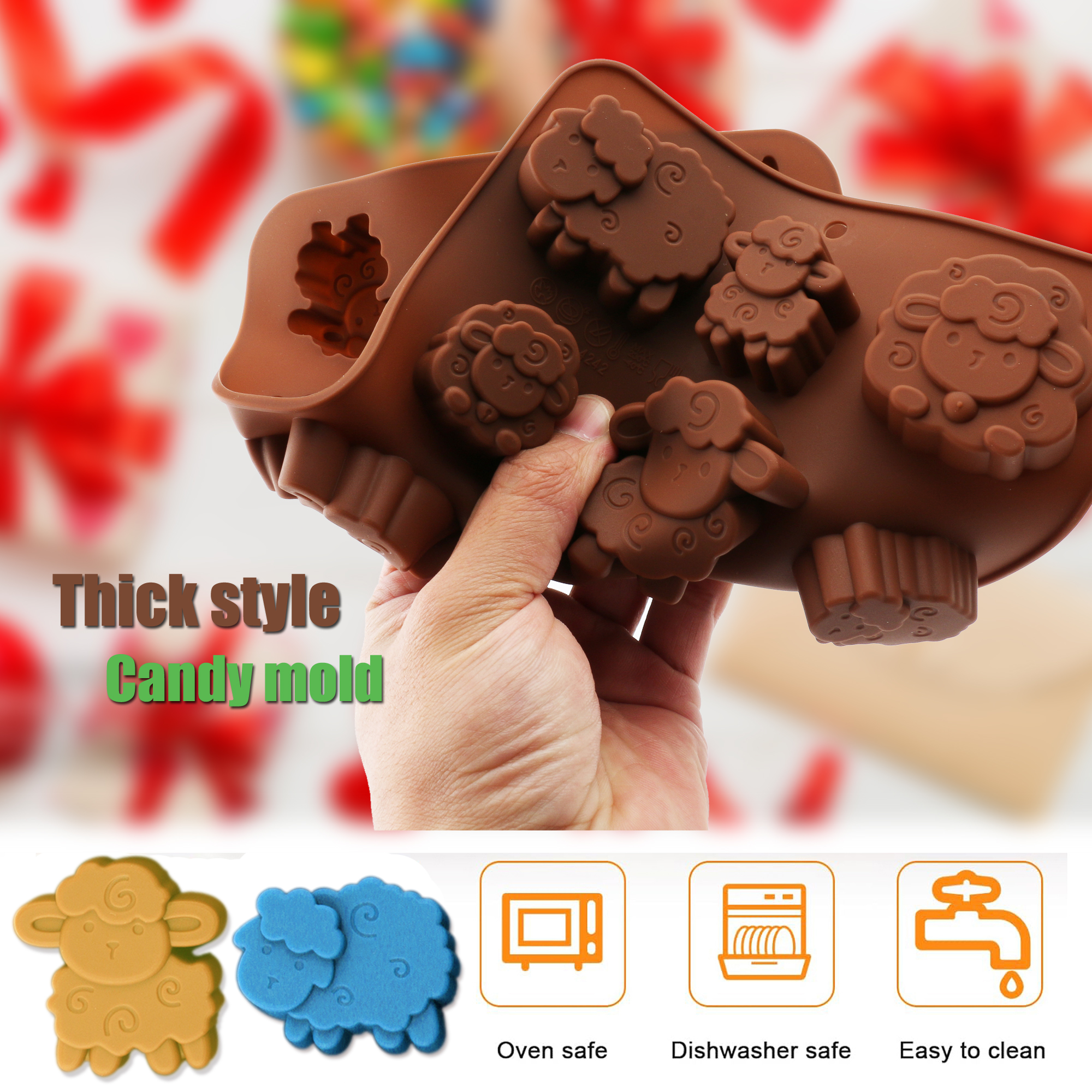 1pack silicone Eid lamb candy  - Silicone Cake Mold reseña y precio