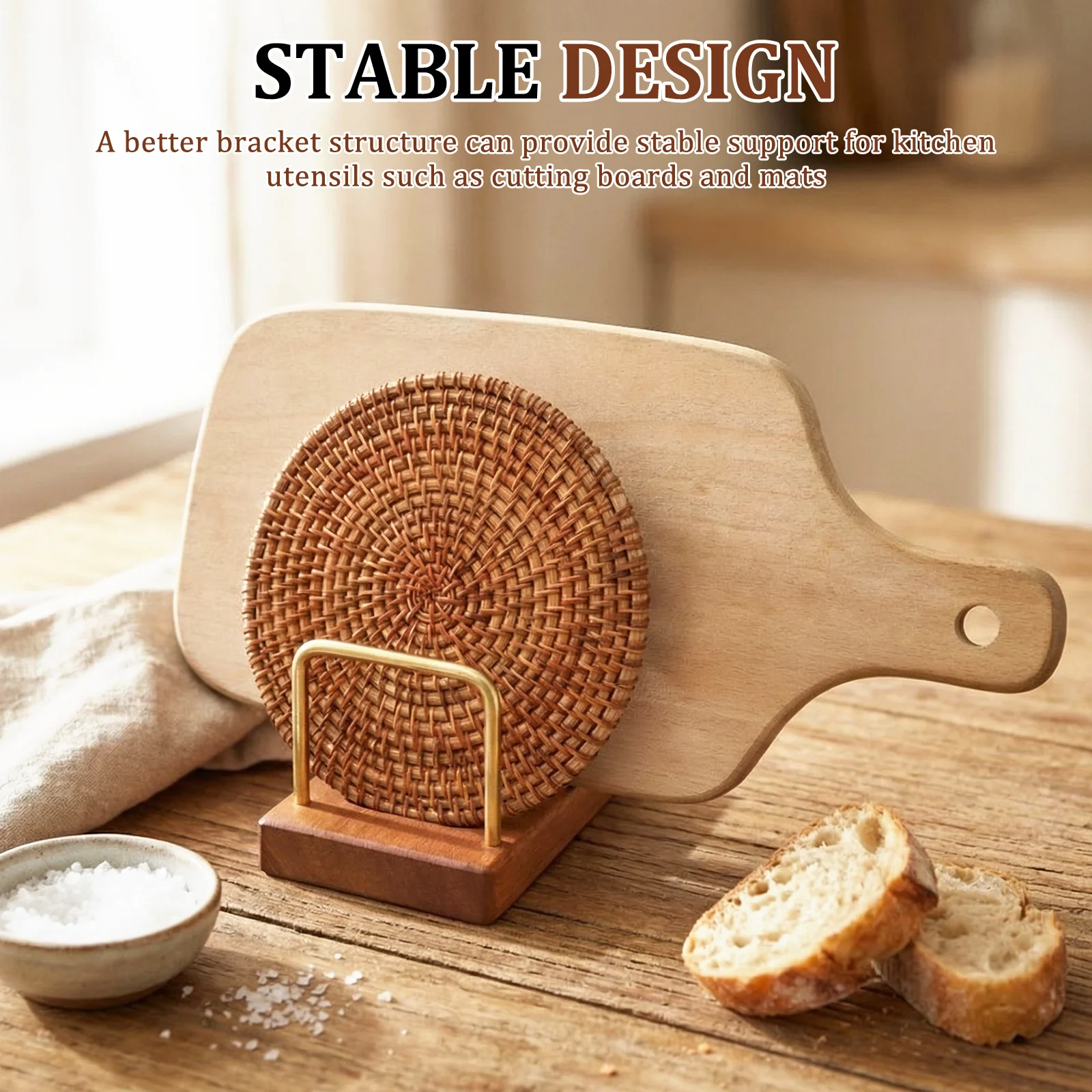 Pot Lid Rack Cutting Board Org - Kitchen Cabinet Baking Organizer reseña y precio