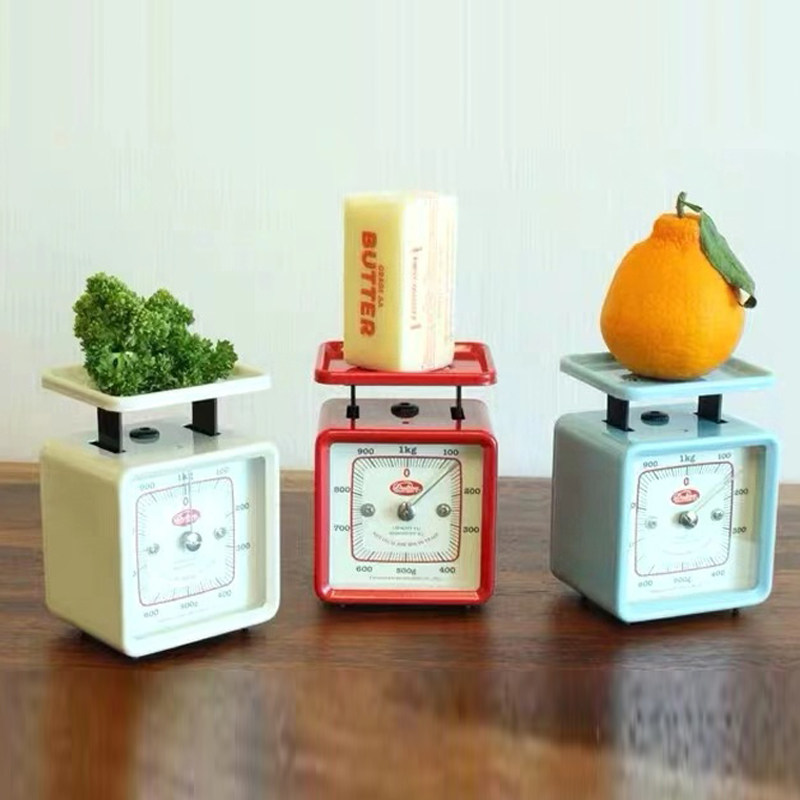 Vintage Metal Mini Kitchen Sca - Baking (Kitchen Ingredient) reseña y precio