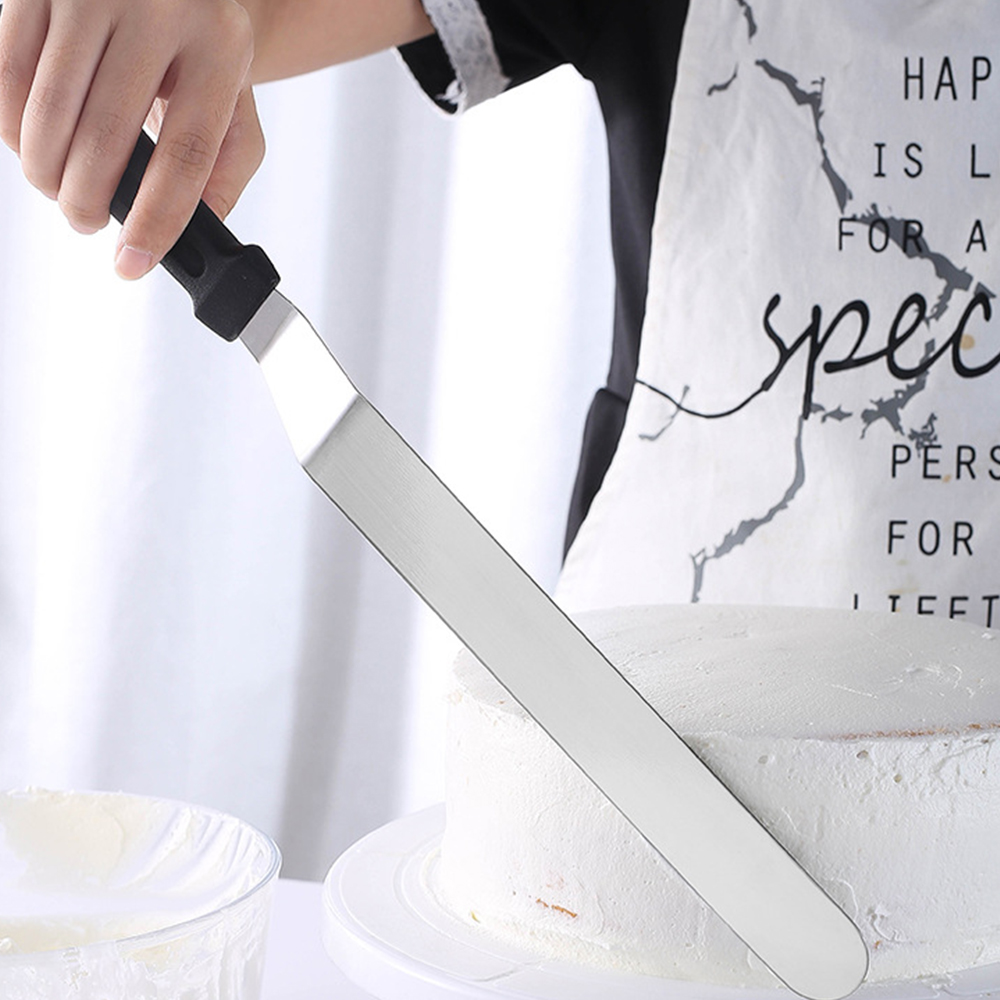 1PC Stainless Steel Cake Scrap - Offset Spatula Set reseña y precio