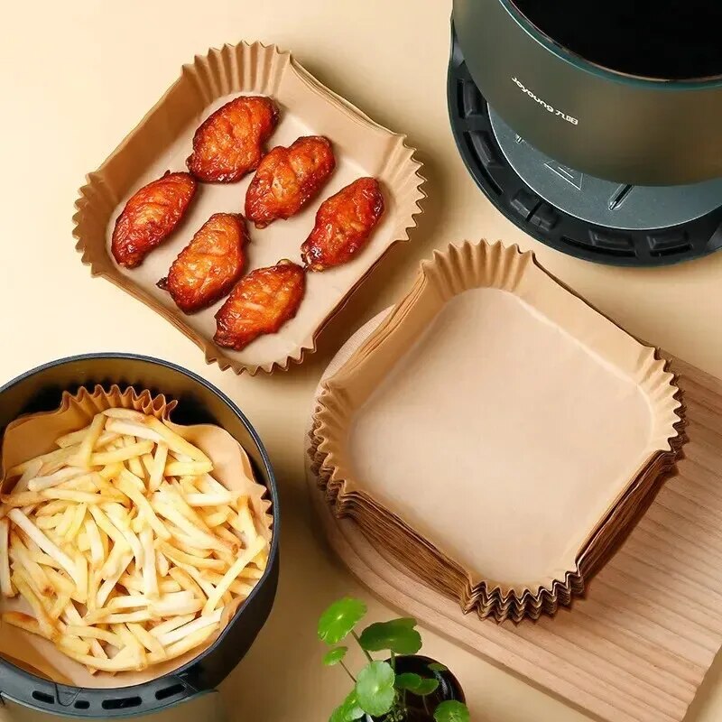 50Pcs Air Fryer Disposable Pap - Kitchen Paper For Baking reseña y precio