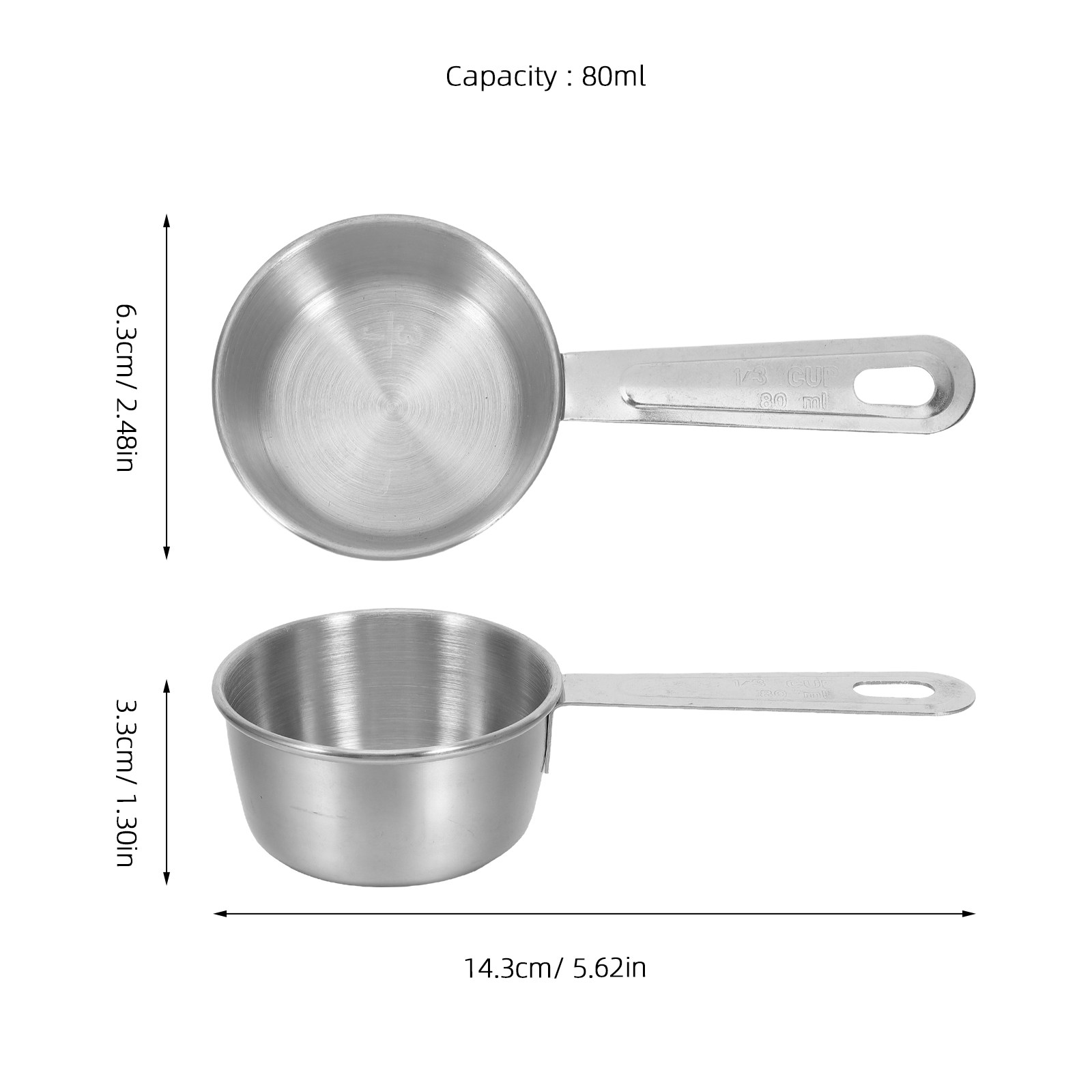 80Ml 2.7oz Stainless Steel Mea - Baking (Kitchen Ingredient) reseña y precio