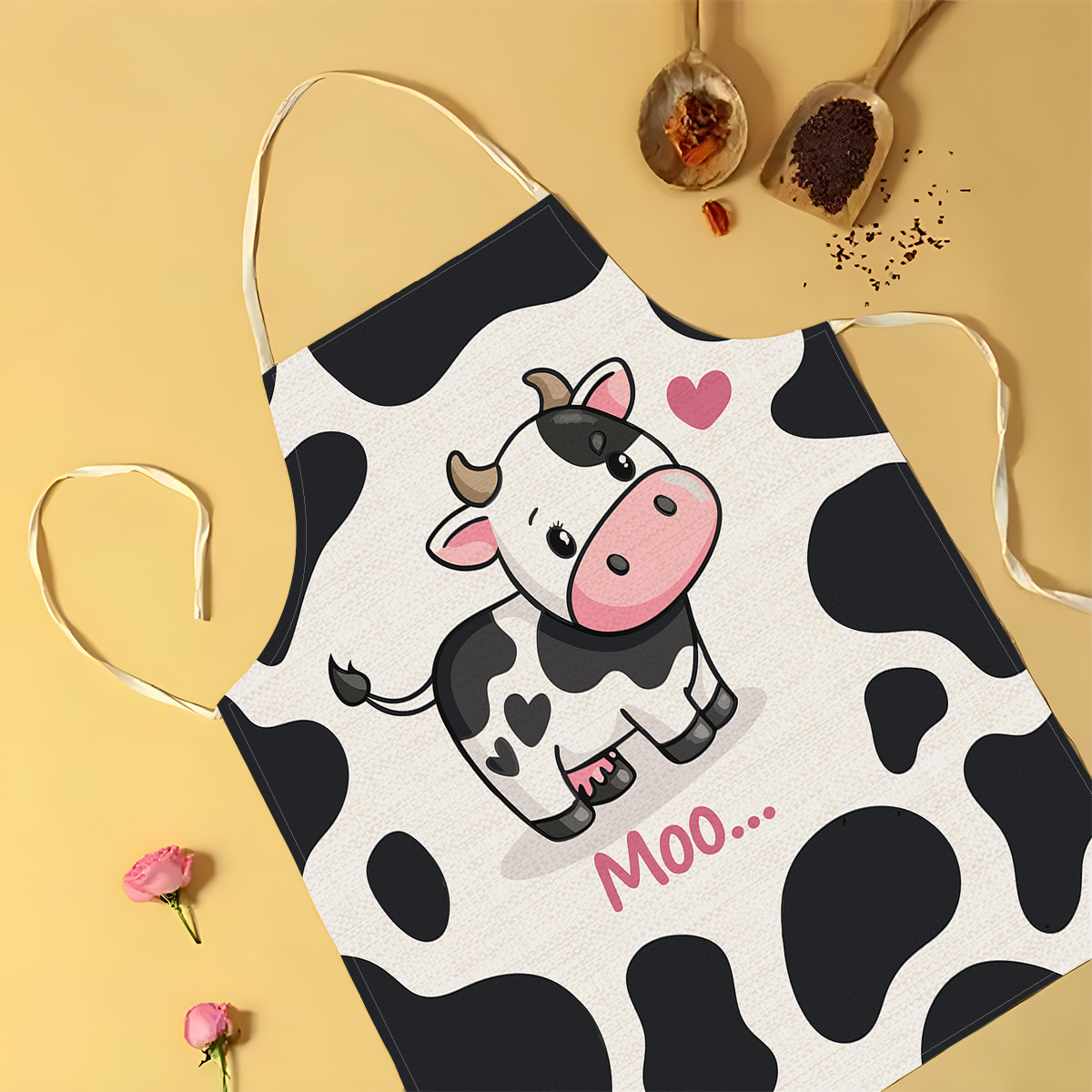 1pc Cute Cartoon Cow Print Kit - Baking Kitchen For Kids reseña y precio