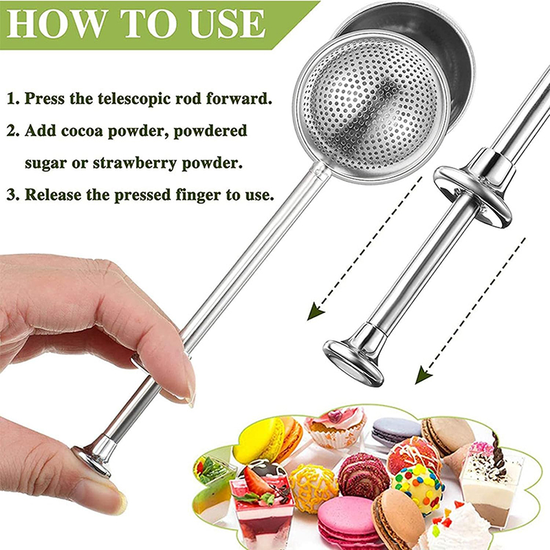 Stainless Steel Flour Powder F - Kitchen Baker reseña y precio