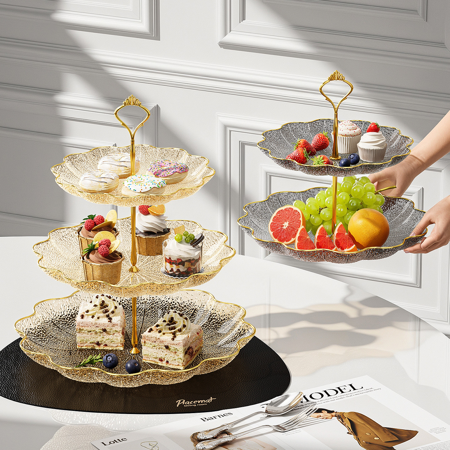Light Luxury Fruit Plate, Mult - Cake Board Round reseña y precio