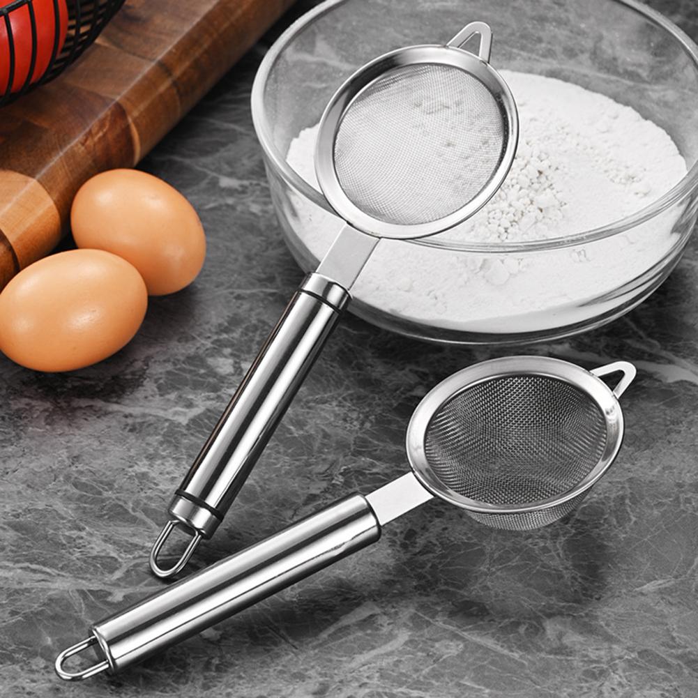 Stainless Steel Fine Mesh Stra - Baking (Kitchen Ingredient) reseña y precio