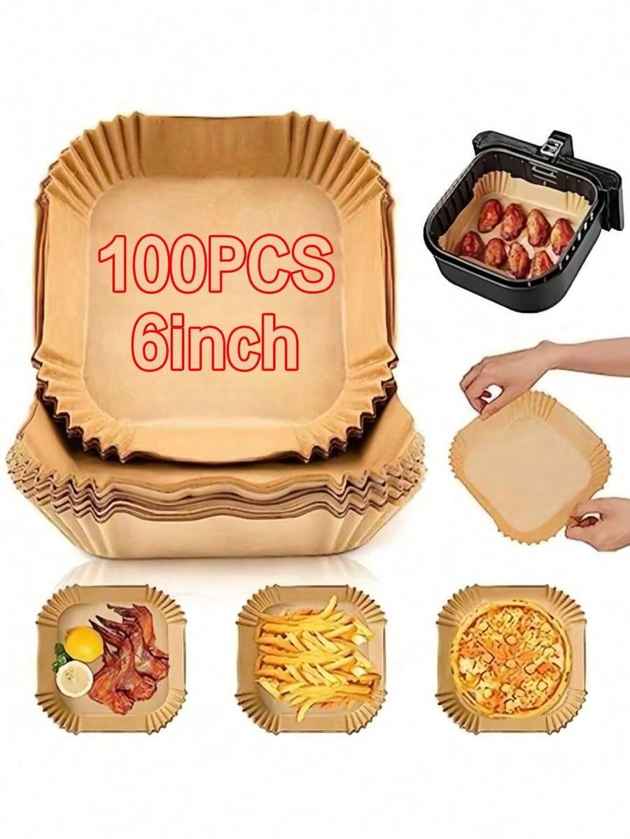 100PCS Disposable Air Fryer Li - Kitchen Paper For Baking reseña y precio