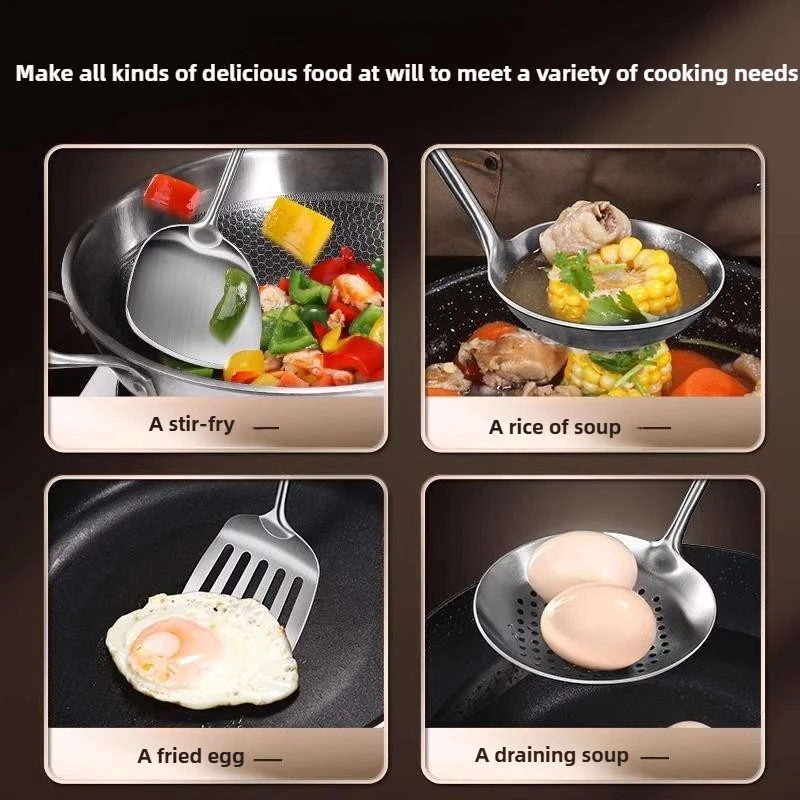 316 Stainless Steel Wok Spatul - Offset Spatula Set reseña y precio