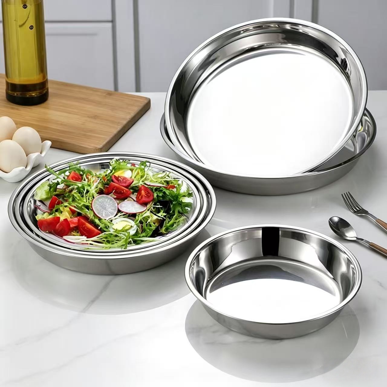 Extra-Thick Stainless Steel Ca - Cake Board Round reseña y precio