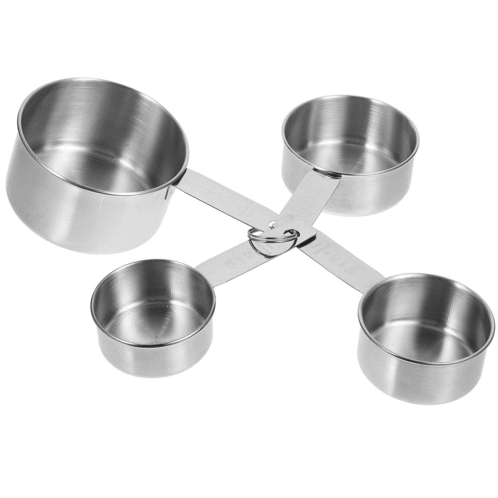 Set of 4 Stainless Steel Measu - Baking (Kitchen Ingredient) reseña y precio