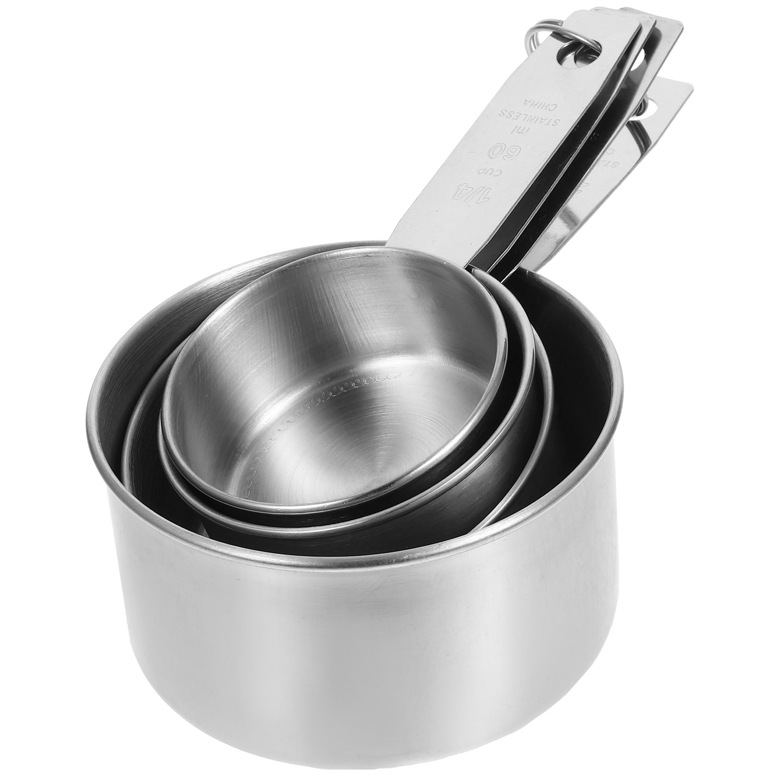 Set of 4 Stainless Steel Measu - Baking (Kitchen Ingredient) reseña y precio