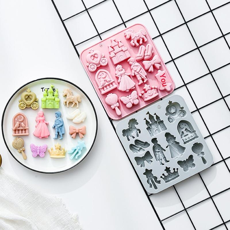 C 1pc new 12Cavity Prince,Prin - Silicone Cake Mold reseña y precio