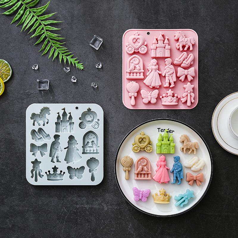 C 1pc new 12Cavity Prince,Prin - Silicone Cake Mold reseña y precio