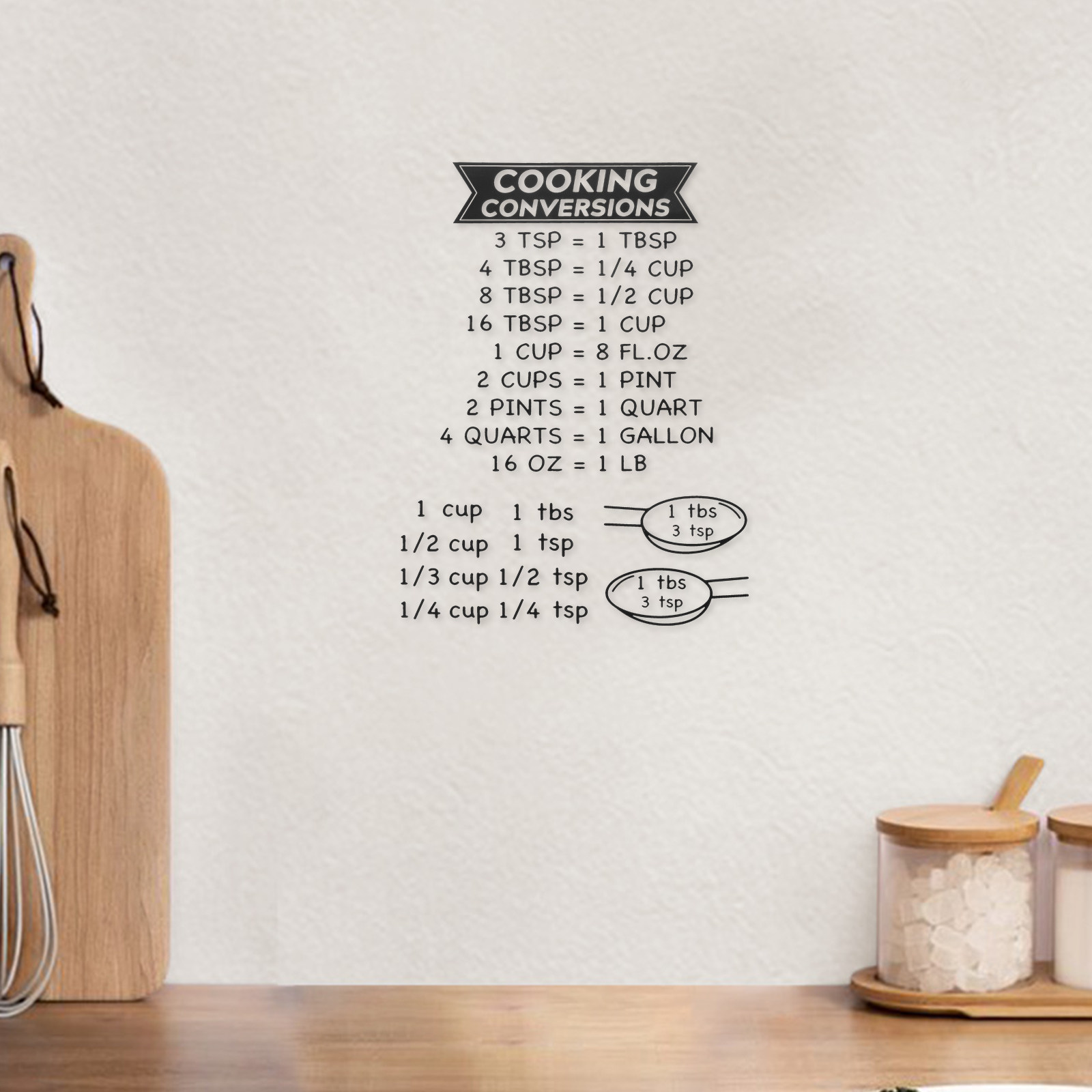 2Pcs Baking Conversion Chart S - Baking (Kitchen Ingredient) reseña y precio