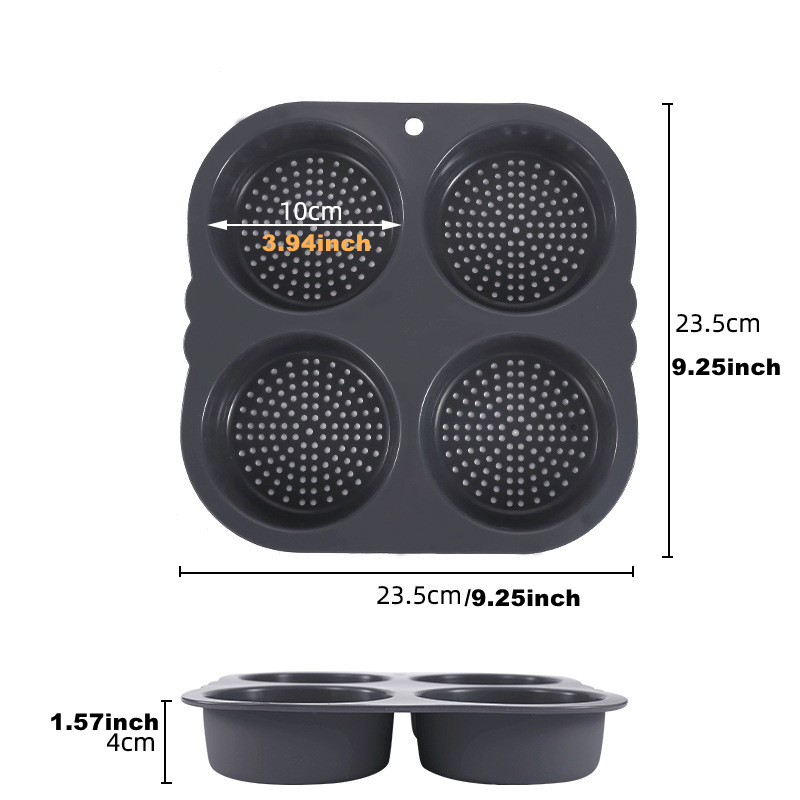 Hamburger Bun Mold Non-Stick F - Kitchen And Baking Equipment reseña y precio