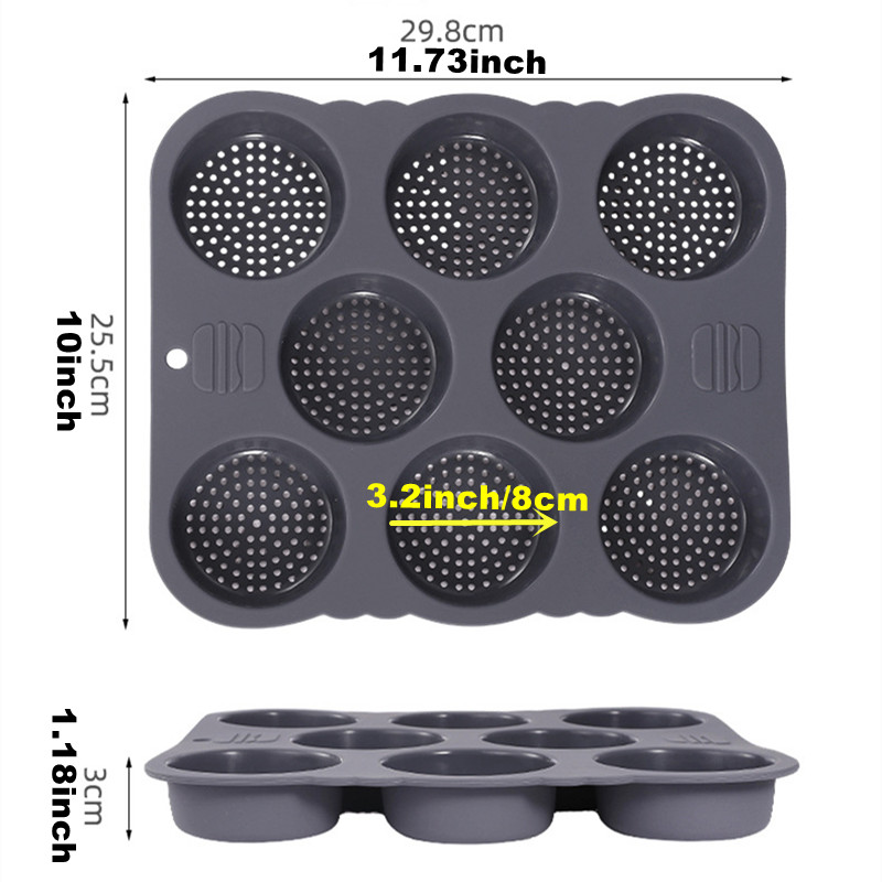 Hamburger Bun Mold Non-Stick F - Kitchen And Baking Equipment reseña y precio