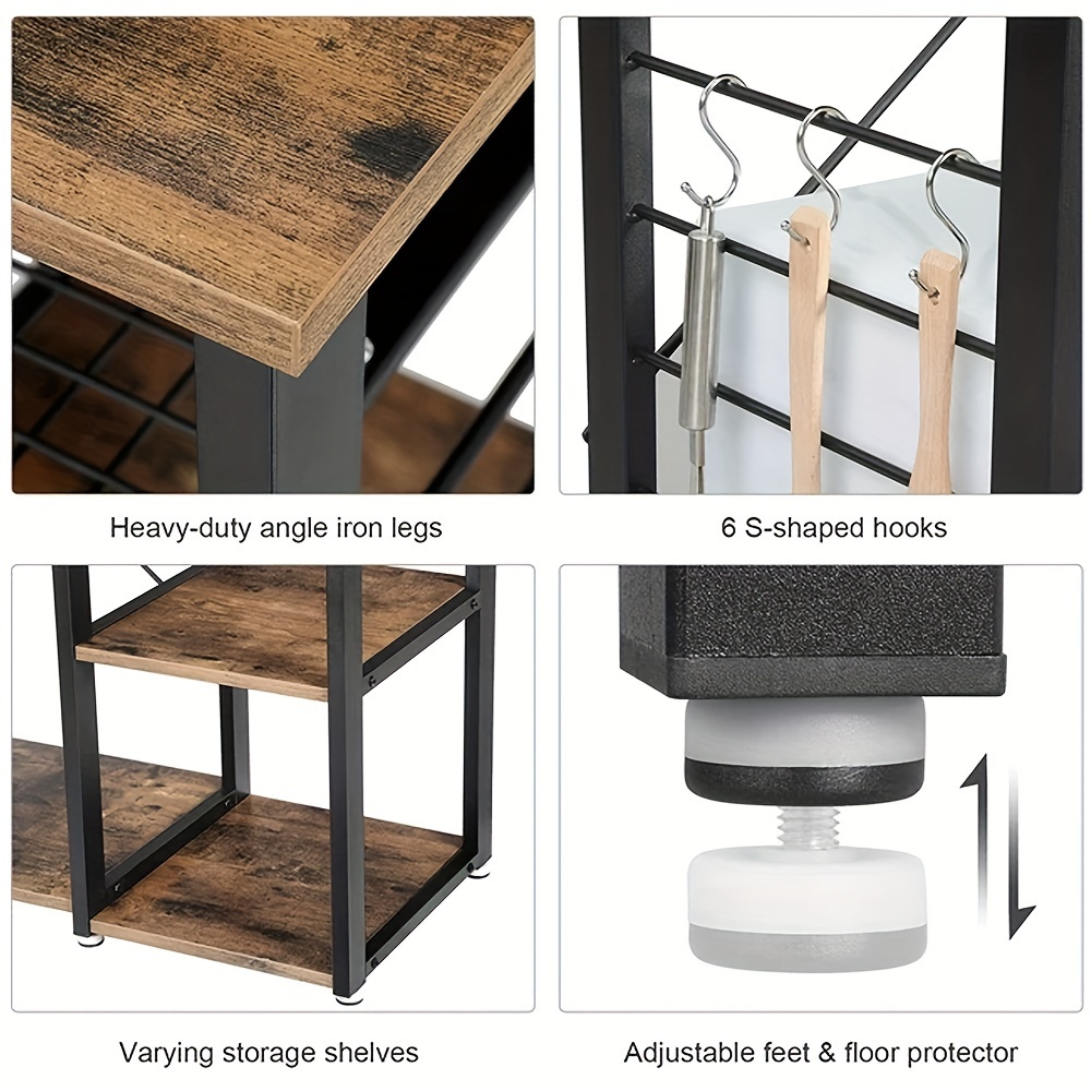 4 Tier Kitchen Bakers Rack Mic - Kitchen Baker reseña y precio