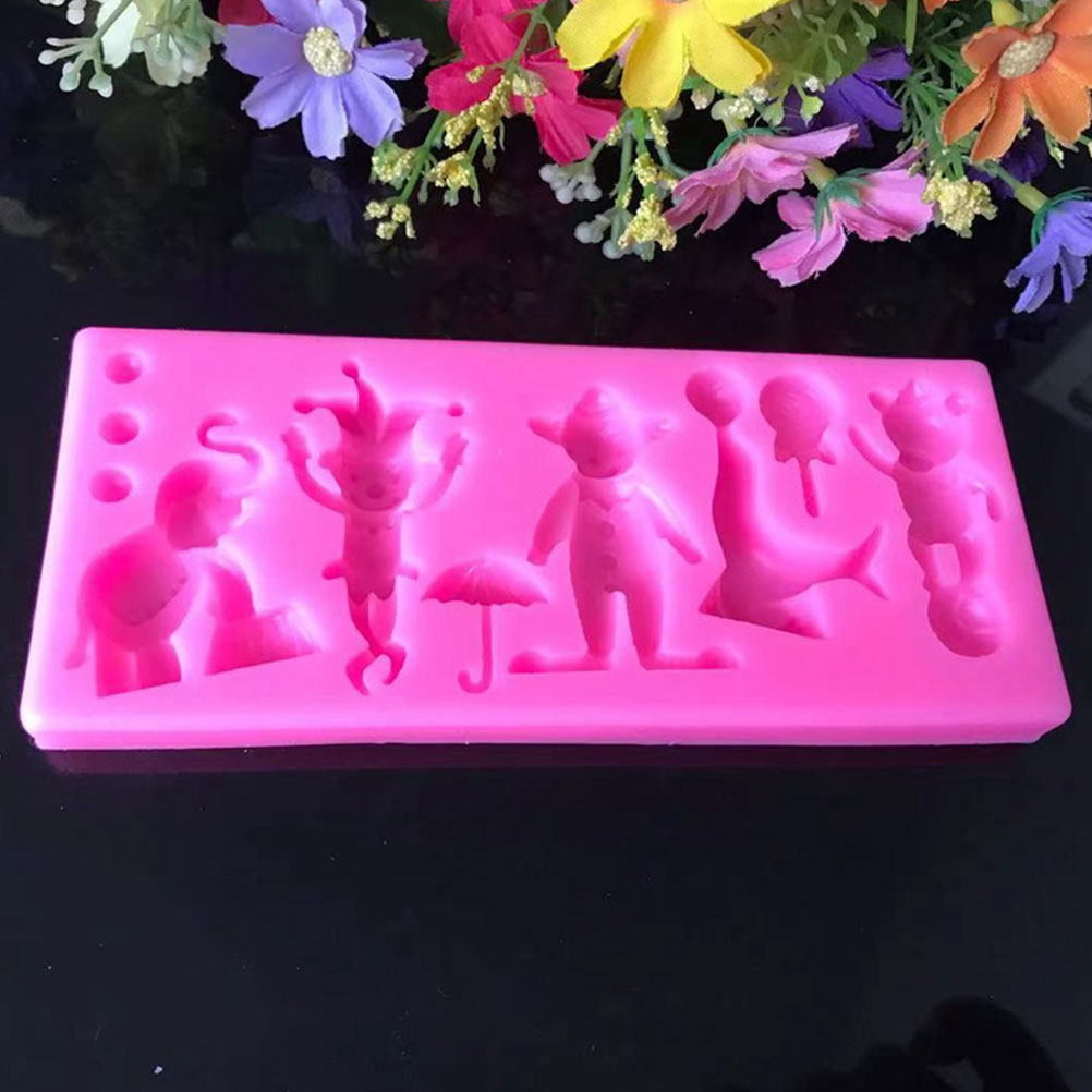 2Pcs Circus Fondant Mold Silic - Silicone Cake Mold reseña y precio