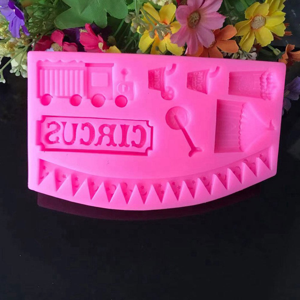 2Pcs Circus Fondant Mold Silic - Silicone Cake Mold reseña y precio