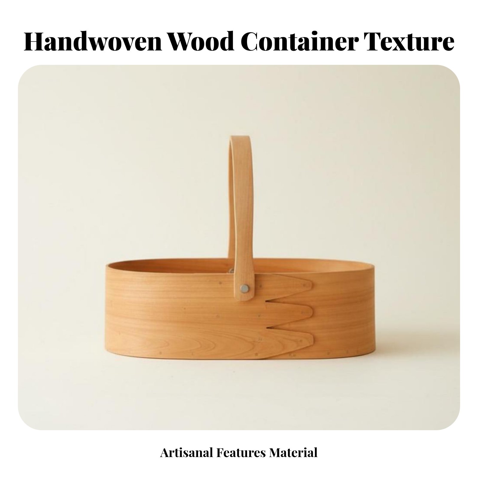 Handled Wood Chip Container Ja - Baking Kitchen Design reseña y precio