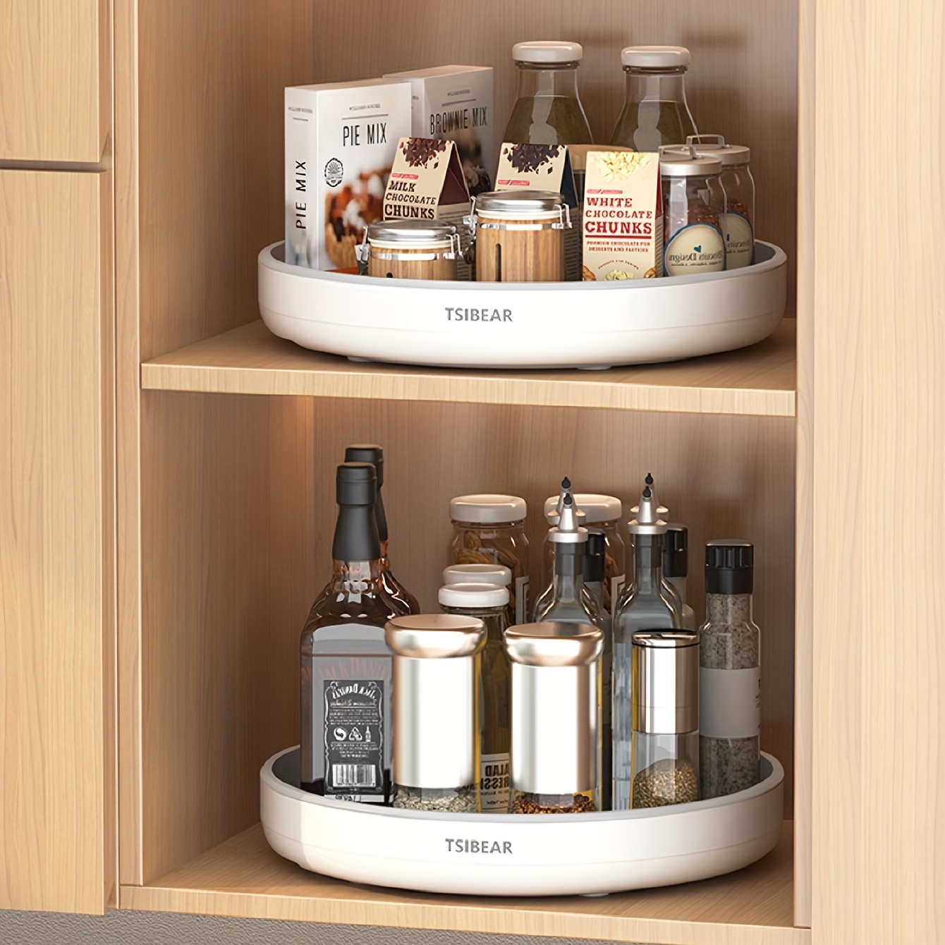 Kitchen turntable multifunctio - Kitchen Baking Tray Organizer reseña y precio