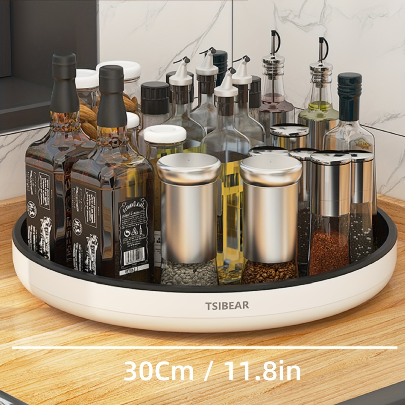 Kitchen turntable multifunctio - Kitchen Baking Tray Organizer reseña y precio