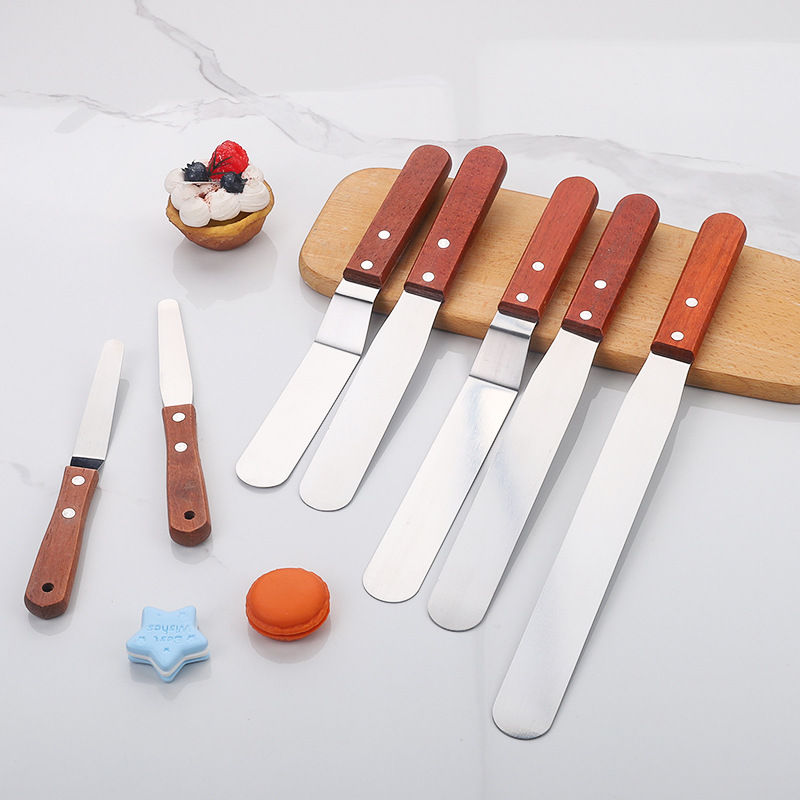 4/6/8/10/12Inch Stainless Stee - Offset Spatula Set reseña y precio
